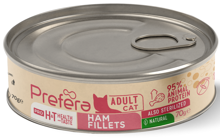 Prefera Cat Filet Szynka z Kurczakiem 70g