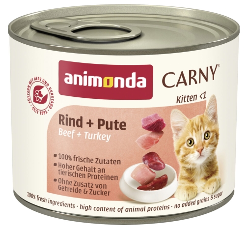 Animonda Carny Kitten Wołowina/Indyk 200g