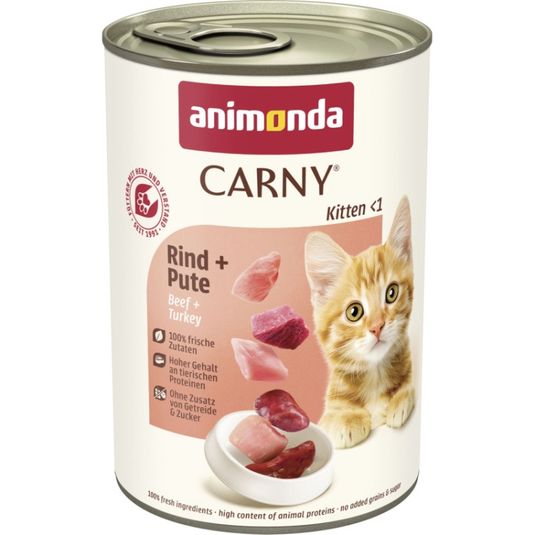 Animonda Carny Kitten Wołowina/Indyk 400g
