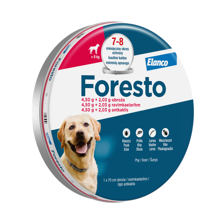 Foresto Obroża 70cm Dla Psów Powyżej 8kg