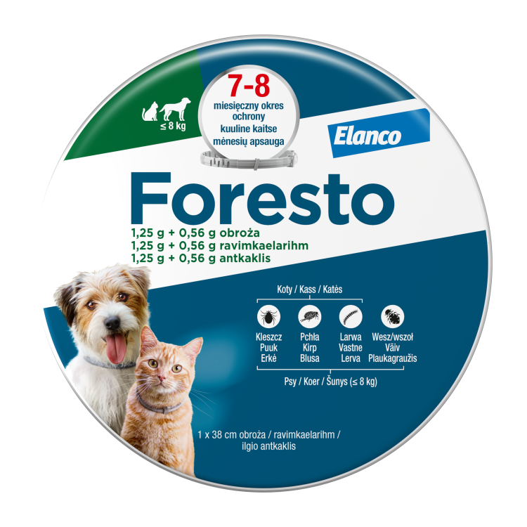 Foresto Obroża 38cm Dla Psów I Kotów Do 8kg