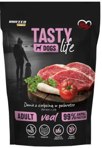 Tasty Dogs Life Saszetka 150g z Cielęciną