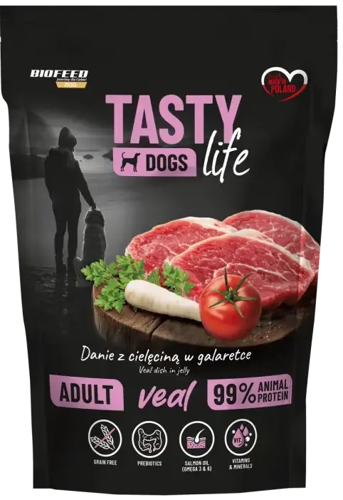 Tasty Dogs Life Saszetka 150g z Cielęciną