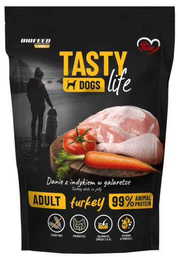 Tasty Dogs Life Saszetka 150g z Indykiem