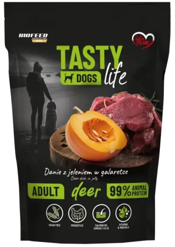 Tasty Dogs Life Saszetka 150g z Jeleniem