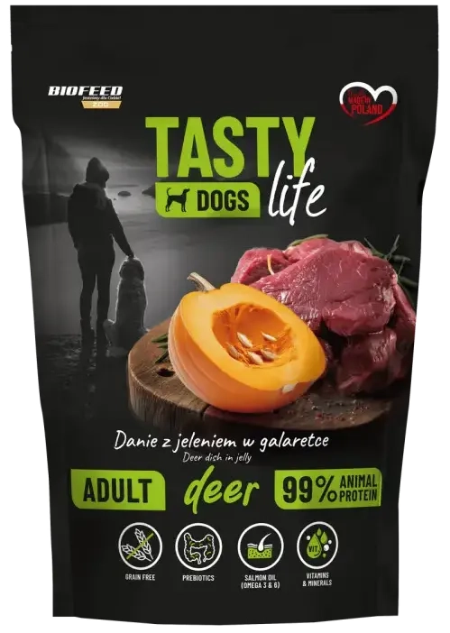 Tasty Dogs Life Saszetka 150g z Jeleniem
