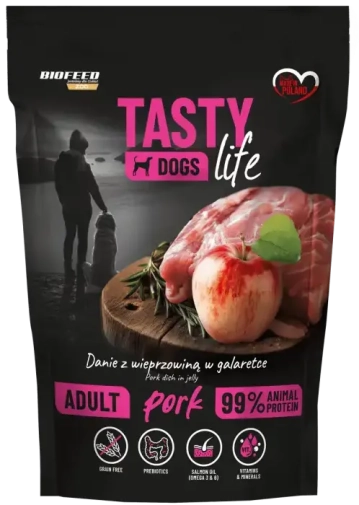 Tasty Dogs Life Saszetka 500g z Wieprzowiną