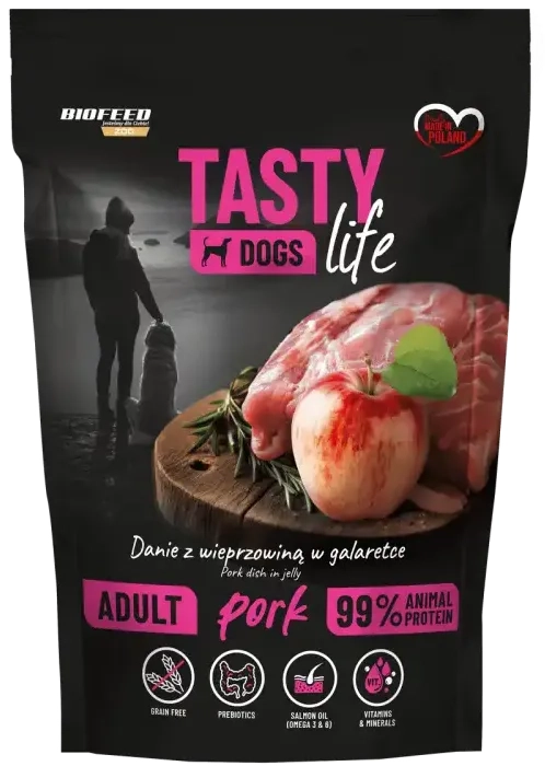 Tasty Dogs Life Saszetka 500g z Wieprzowiną