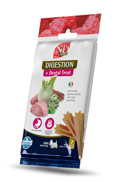 N&D Dental Treat Mini Dog Digestion Jagnięcina 60g