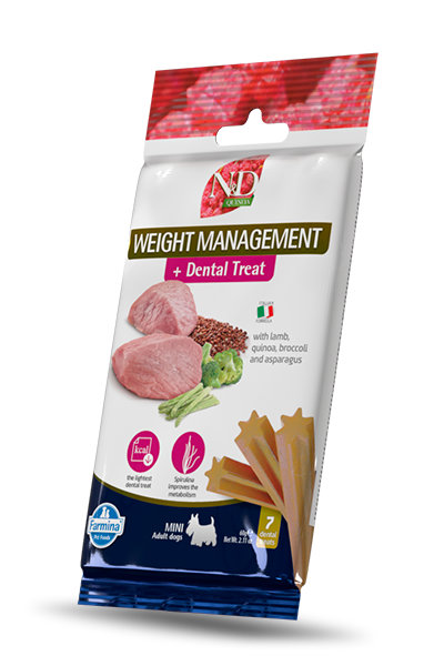 N&D Dental Treat Mini Dog Weight Management Jagnięcina 60g