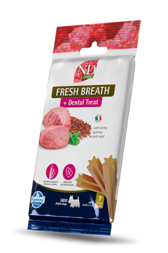 N&D Dental Treat Mni Dog Quinoa Fresh Breathe Jagnięcina 60g