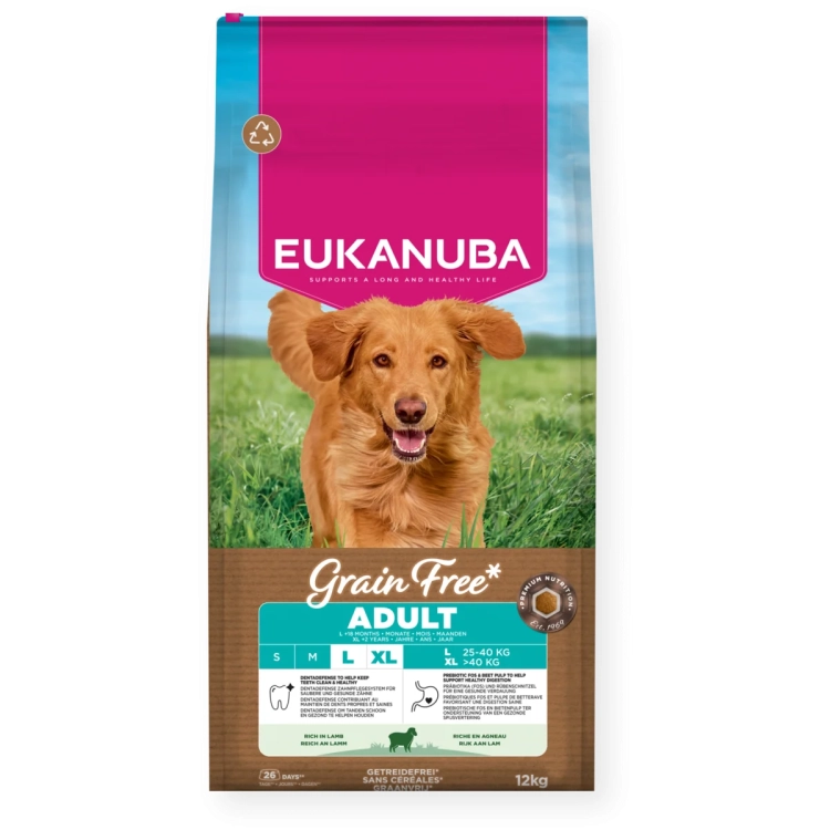 Eukanuba Grain Free Adult Large Lamb 12kg