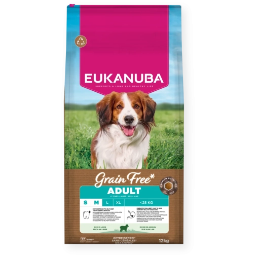 Eukanuba Grain Free Adult S/M Lamb 12kg