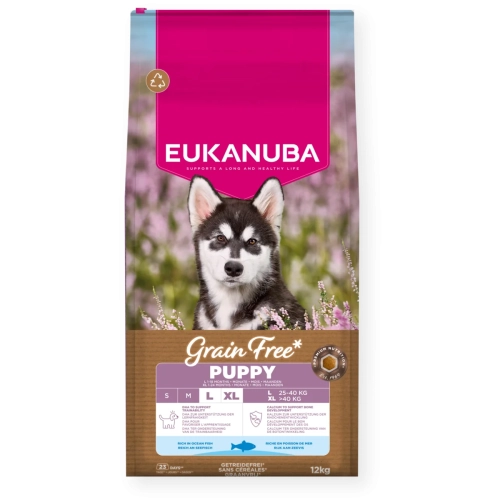 Eukanuba Grain Free Large Puppy Ryby Ocean 12kg