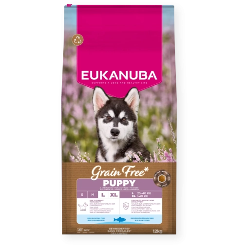 Eukanuba Grain Free Large Puppy Ryby Ocean 12kg