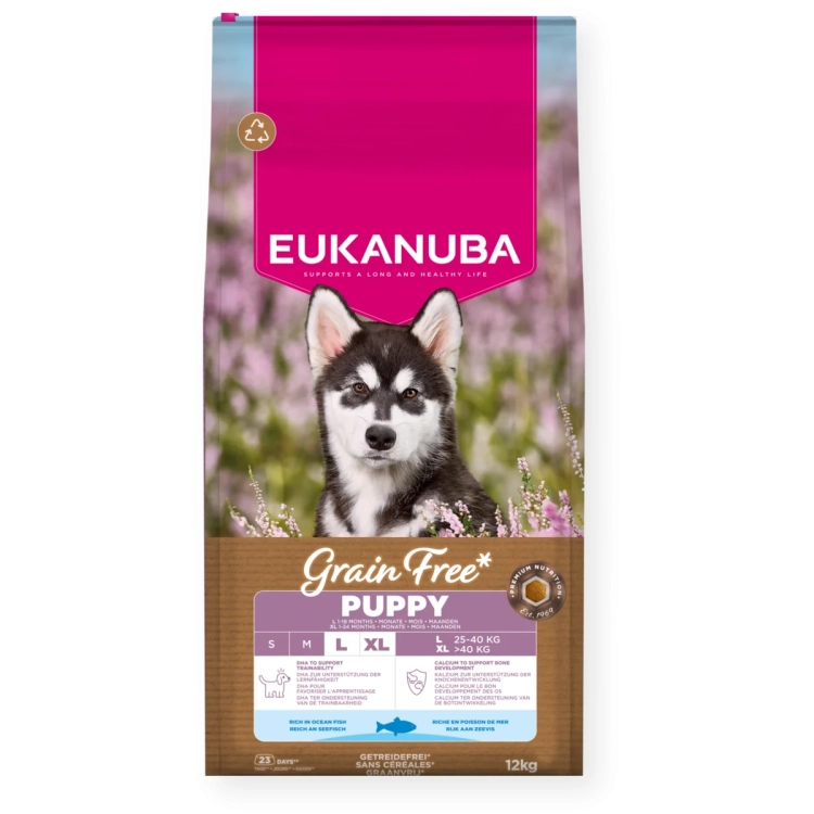 Eukanuba Grain Free Large Puppy Ryby Ocean 12kg