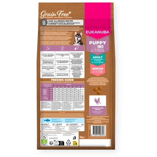 Eukanuba Grain Free Large Puppy Ryby Ocean 3kg