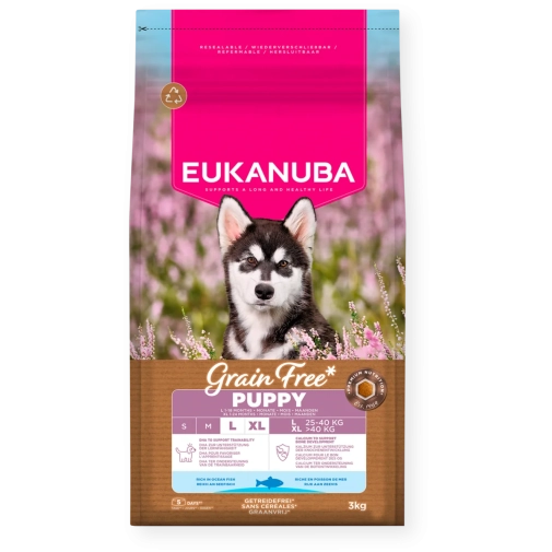 Eukanuba Grain Free Large Puppy Ryby Ocean 3kg