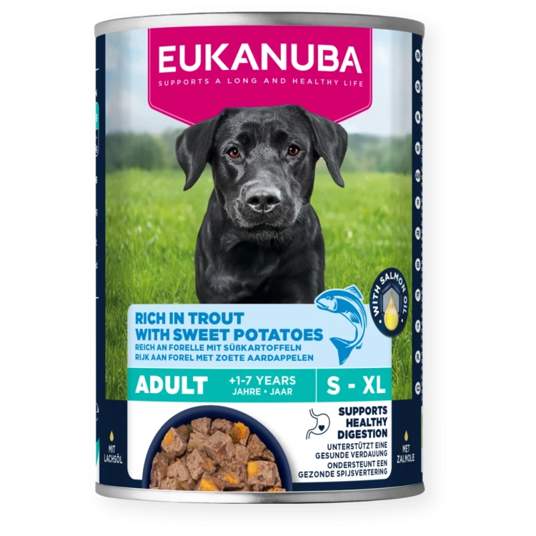 Eukanuba Konserwa Dla Psa Pstrąg z Batatem 400g
