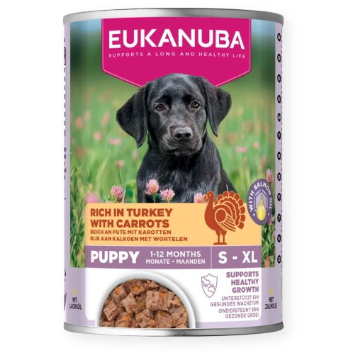 Eukanuba Konserwa Dla Szczeniąt Indyk z Marchewką 400g
