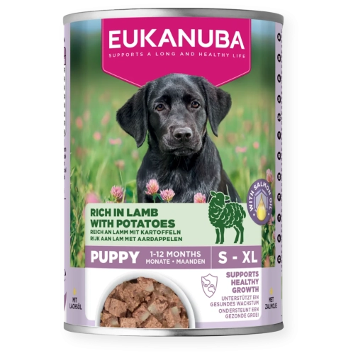 Eukanuba Konserwa Dla Szczeniąt Jagnięcina z Ziemniakami 400g