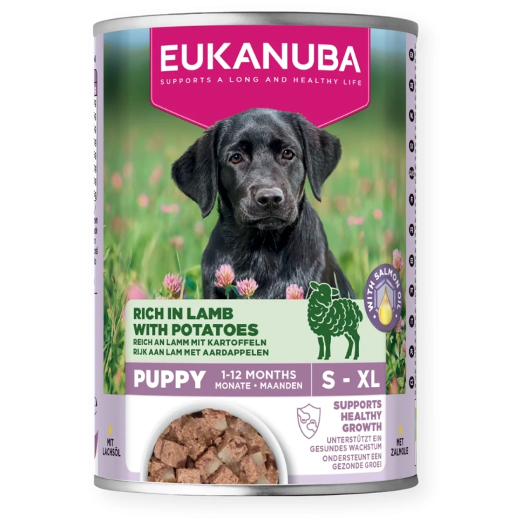 Eukanuba Konserwa Dla Szczeniąt Jagnięcina z Ziemniakami 400g