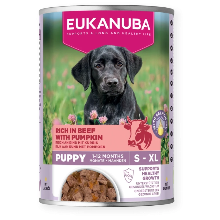Eukanuba Konserwa Dla Szczeniąt Wołowina z Dynią 400g