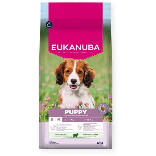 Eukanuba Puppy S/M Lamb&Rice 12kg