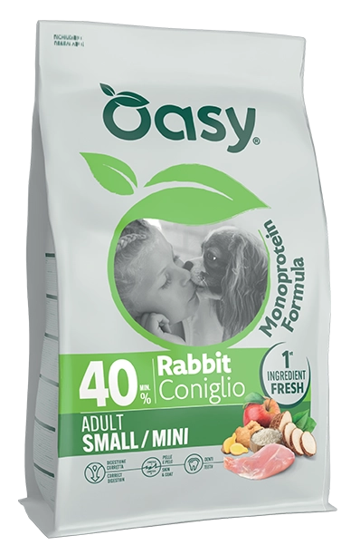 Oasy Monoprotein Small&Mini Królik 800g