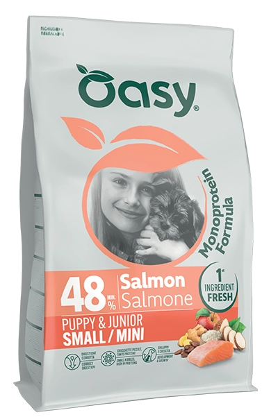 Oasy Monoprotein Small&Mini Puppy Łosoś 2kg
