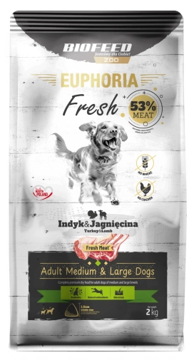 Euphoria Fresh Adult M / L Indyk z Jagnięciną 2kg