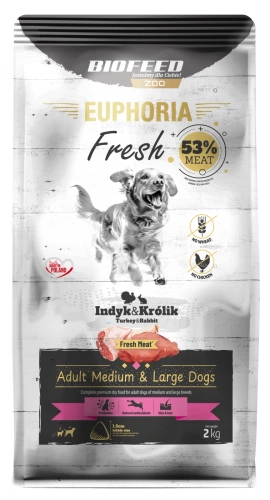 Euphoria Fresh Adult M / L Indyk z Królikiem 2kg