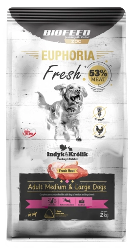 Euphoria Fresh Adult M / L Indyk z Królikiem 2kg