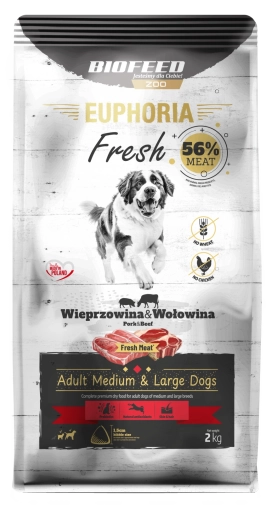 Euphoria Fresh Adult M / L Wieprzowina z Wołowiną 2kg