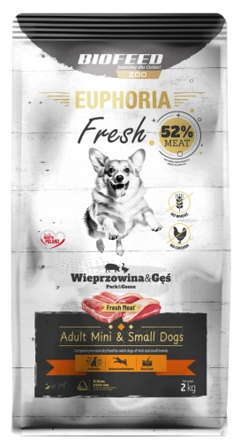 Euphoria Fresh Adult XS / S Wieprzowina z Gęsią 2kg