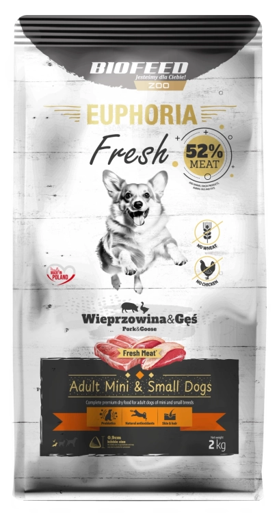 Euphoria Fresh Adult XS / S Wieprzowina z Gęsią 2kg