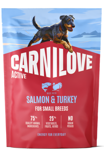 Carnilove Active Adult Small Breed Łosoś z Indykiem 1,5kg