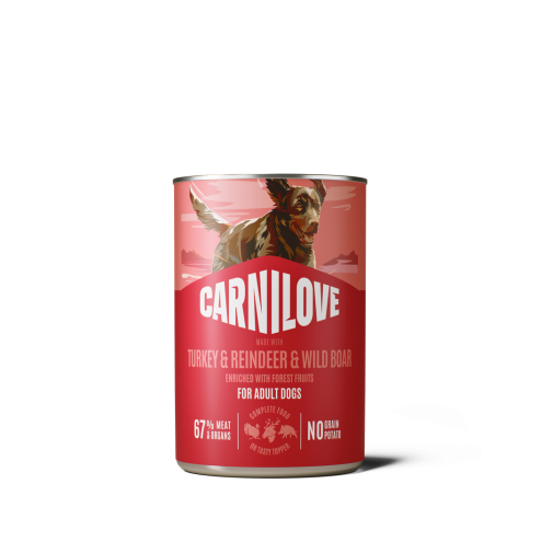 Carnilove Konserwa Cane Pate Indyk z Reniferem i Dziczyzną 400g