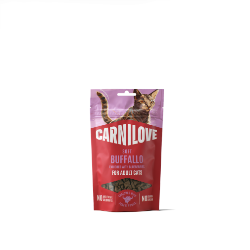 Carnilove Przysmak Dla Kota Soft Snack Bawoł z Jagodami 50g