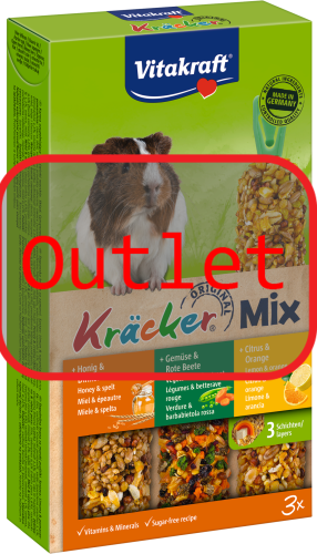 Outlet Vitakraft Kracker Dla Świnki Trio Cytrusy/Miód/Warzywa 3szt.