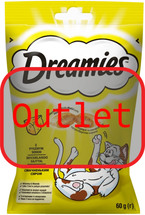 Outlet Dreamies Przysmak Dla Kota Z Serem 60g