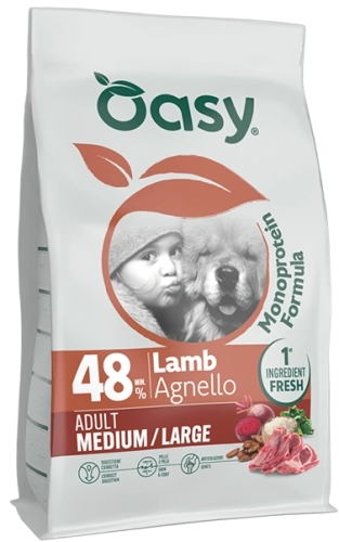 Oasy Monoprotein Medium&Large Wieprzowina 2kg