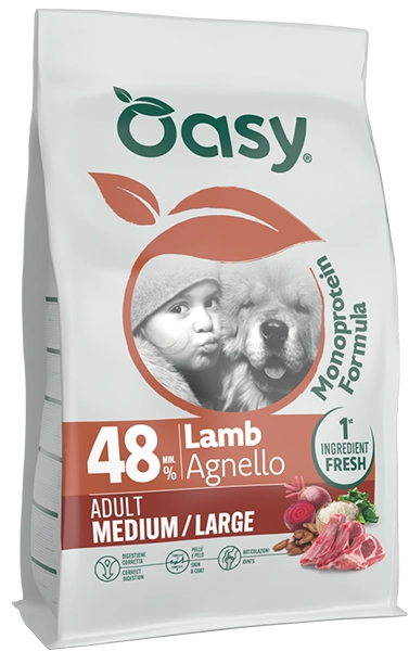 Oasy Monoprotein Medium&Large Wieprzowina 2kg