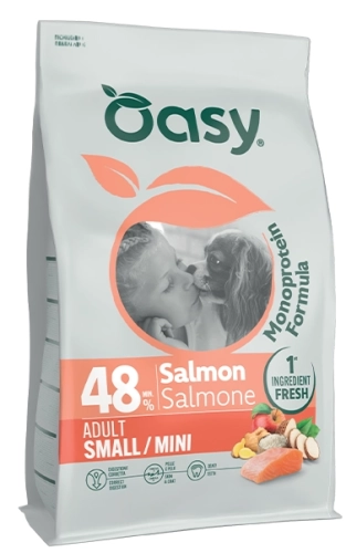 Oasy Monoprotein Small&Mini Łosoś 800g