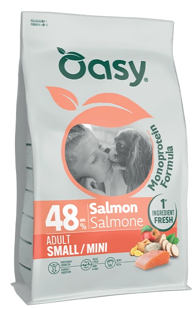 Oasy Monoprotein Small&Mini Łosoś 800g