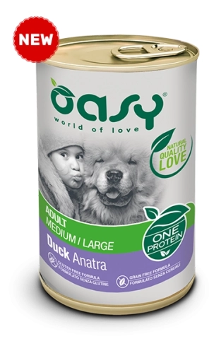 Oasy One Protein Dog Adult Kaczka 400g