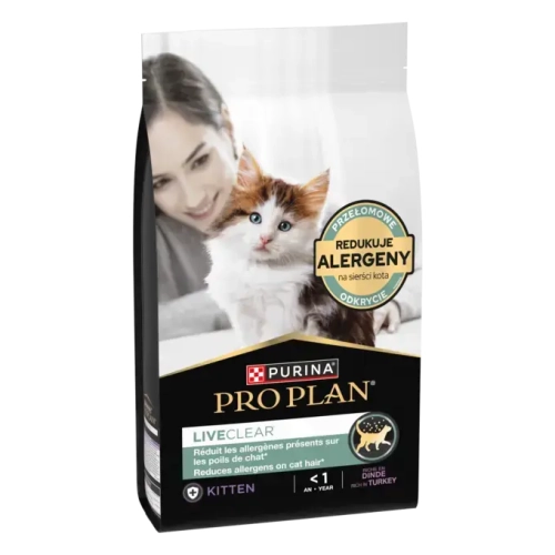 Pro Plan Cat LiveClear Kitten Indyk 1,4kg