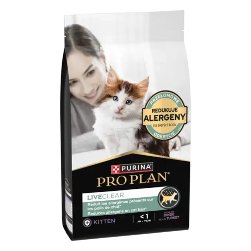 Pro Plan Cat LiveClear Kitten Indyk 1,4kg