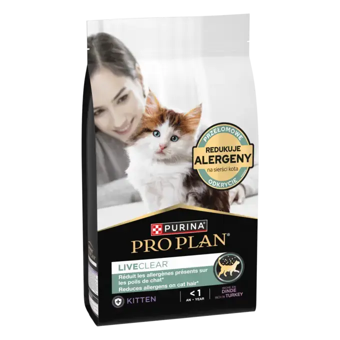 Pro Plan Cat LiveClear Kitten Indyk 1,4kg