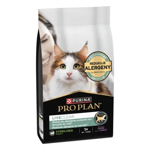 Pro Plan Cat LiveClear Sterilised Indyk 1,4kg